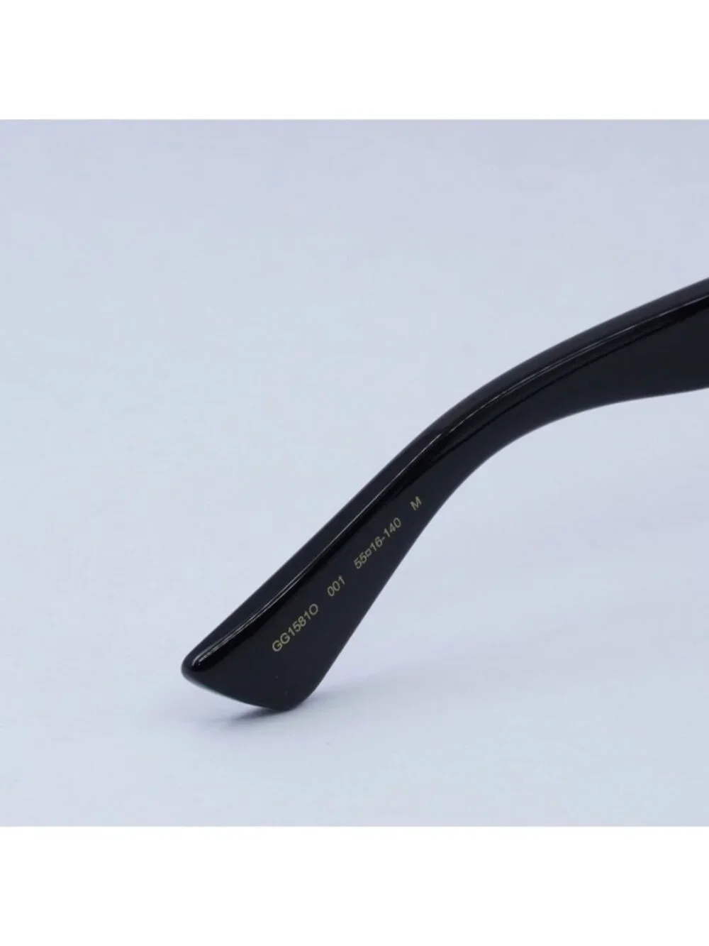Gucci GG1581O 001 Eyeglasses Black 55mm Cat Eye Frame